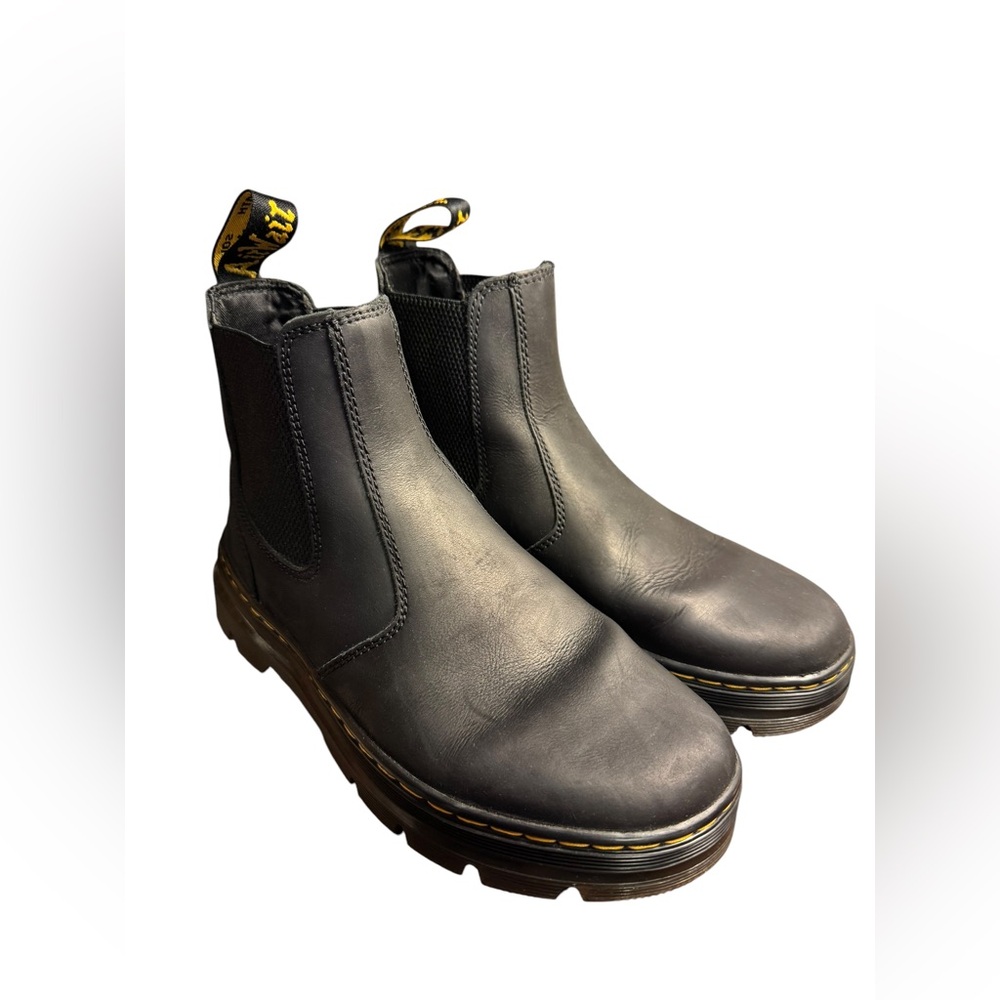 Dr. Martens Black Virginia Leather Chelsea Boots (8M/9.5F)